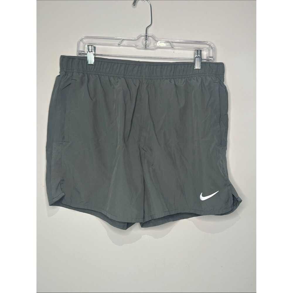 Nike Light Gray Dri-FIT Shorts with Black Drawstring